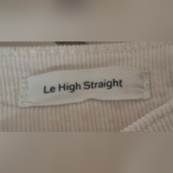 Frame Denim Women's Le High Straight Courdory Off White - Picture 10 of 12